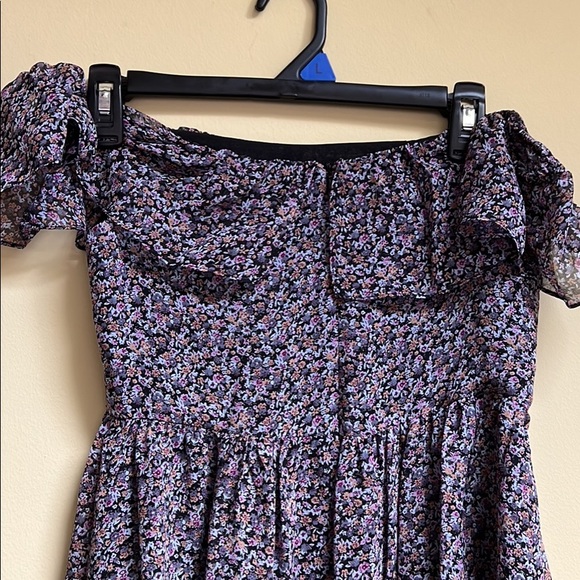 Love shack fancy off the shoulder, a-line floral print dress - Picture 4 of 8